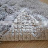 YR915 Genuine Mongolian Lamb Fur Blanket/Warm Winter Room Footcloth thumbnail-6