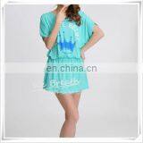 Ladies' Eco Yarn Dye Bamboo Fabric Cover-up Sleepwear Designed Printing thumbnail-5
