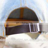 Ladies Summer Sports Hat Rhinestone Crystal HERO Blue Jean Bling Baseball Hat thumbnail-5