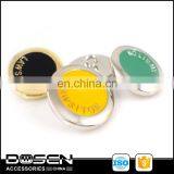 Shiny Colored Enamel Novelty Metal Sew on Buttons Shank Letters Pattern With Round Rim Sewing Button for Denim Clothing Jacket thumbnail-1