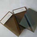 4mm 5mm 6mm Dark Brown Coated Glass / Golden Bronze Reflective Glass