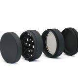 D63mm& H48 mm Aluminium Alloy Rubber Paint Grinder 4-layer Plat Smoke Grinder as Colorful Cigar Crushing Accessory for Tobacco,smoke,cigarette thumbnail-2