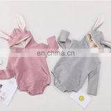 Baby Clothes Boys Girls Cotton Rabbit Hooded Rompers Bodysuit Baby Baby Romper Bodysuits Clothes thumbnail-3