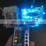 100LEDs RGB Fairy LED String Lights Battery Powered With Remote Indoor Outdoor Decorative Garden Christmas Tree thumbnail-3