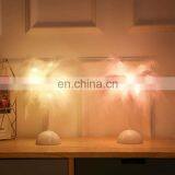 New Arrival Modern Luxury LED Feather Table Lamp Pink White Feather Lamp Battery For Bedroom Room Decoration thumbnail-6