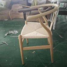 Beech Wood and Paper Cord Dining Chair Wishbone Chair Original Price Wishbone Chairs Walnut thumbnail-3