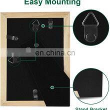 4x6 Picture Frames Photo Display Tabletop Wall Mount Solid Wood Photo Frame 2pcs/Set thumbnail-5