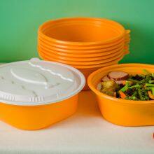 Round Bowl Disposable Togo Soup Packaging Container 1000ml 1300ml Bowl thumbnail-2