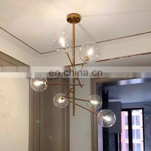 Europe Creative Glass Pendant Light Bubbles Ceiling Hanging Lamp For Study Living Room Restaurant Modern Decor LED Chandelier thumbnail-3