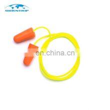 Working Shooting Travel Hearing Protection Disposable Pu Foam Earplugs With Polyester Rope thumbnail-4