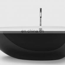 Hot Sale Freestanding Round Bathtub, Black Granite Bathtub thumbnail-4