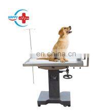 HC-R009 Pet Clinic Hospital Treatment Table Veterinary Manual Adjustable Operating Bed Used Vet Operation Bed