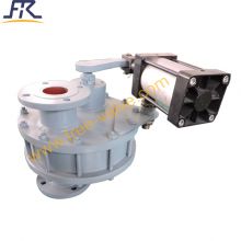 Pneumatic Ceramic Lined Rotating Double Disc Gate Valve