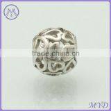 925 Sterling Silver Filigree Heart Bead for European Bracelet thumbnail-4