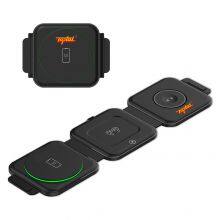 3 in 1 Fast Wireless Charging Station Compatible With Phone 15-12 Series Earphone 3-2 Watch 9-SE Foldable Pad Wireless Charger thumbnail-3