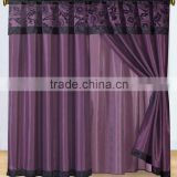 Purple Flocking Curtain