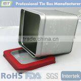 Metal Square Tin Box With Clear Window Top for Watch Package thumbnail-2