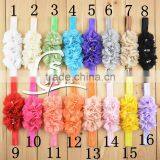 NEW Grosgrain Ribbon Baby Headbands With Three Pearls Rhinestone Flower / Chic Women Skirt Waistband Accessories Clothing Collar thumbnail-5