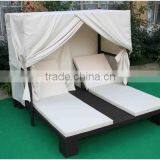 Patio Wicker Furniture Waterproof Outdoor Furniture Plastic Rattan Sun Lounger for Sale thumbnail-1