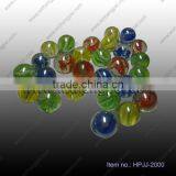 High-white Transparent Glass Marbles Inner With 8 Petals