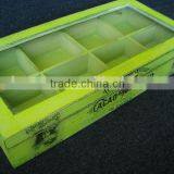 Antique Wooden Sundries Storage Box With Glasses Cover