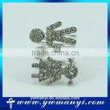 Wholesale Lots Fashion Silver Finger Girl and Boy Thin Silver Ring R0150 thumbnail-1