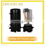 4 Port Dome Mechnical Seal,max 96 Cores Vertical / Dome Fiber Optic Splice Closures