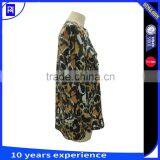 100% Silk CDC Printed Shirt Blouse for Lady's Women Classic Long Sleeve Casual Fit thumbnail-3