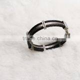 Fashion Stainless Steel Cuff Titanium Bracelet Bangles For Men Jewelry thumbnail-5
