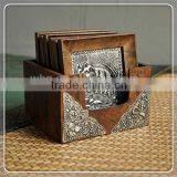 Handmade Natural Wood Coaster Customized Design thumbnail-5
