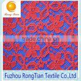 High Quality Hot Red Spandex Lace Fabric for Underwear Fabric