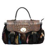 J801C-C431 Queen Style Fashion Women Genuine Leather Handbag