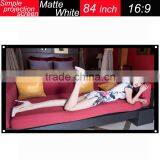 Shenzhen Factory Matte Grey 16:9 Projection Screen Paint