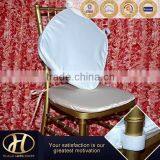 WHITE MATT SATIN CHAIR SEAT CUSHION COVER thumbnail-1
