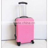 colorful printing travel abs luggage bag, cabin size travel luggage