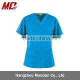 V Neck Solid Fashion Nursing Scrubs thumbnail-1