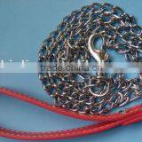 Dog Pet Collar Pet Chain With PU Leather Leash thumbnail-2