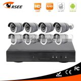Made in China 8ch DVR kit with 720P AHD cameras home security systems