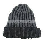 Different Color Offer Acrylic Men's Stripe Beanie Cap thumbnail-2