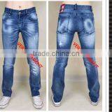 Hight Quality Ripped Wash Denim Pants Straight Fit Jeans Denim Jeans Men thumbnail-1
