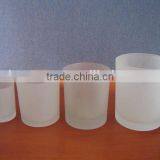 Different Size Available Custom Made Frosted Glass Candle Holder Cup, Candle Container thumbnail-2