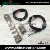 220v Hot Runner Coil Heater With Black Silicone Sleeve Leadwire
