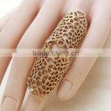 European and American Fashion Knuckle Simple Metallic Hollow Carved Ring thumbnail-3