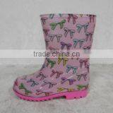 Lovely Girl Transparent Cheap Kids PVC Boots