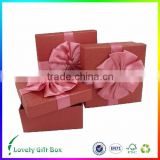2016 New Design useful gift box with ribbon closure