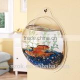 clear acrylic 2014 custom design wall hanging fish tank for home decoration