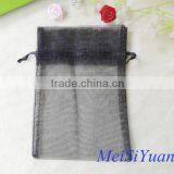 Wholesale Cheap Fancy Customized Black Organza Bags for Wedding thumbnail-2