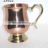 Copper Mug, Solid Copper Mugs. Moscow Mule Copper Mugs, thumbnail-1