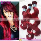 Color 99j Body Wave Unprocessed Raw Cambodian Hair Weave Grade 7a Virgin Cambodian Hair