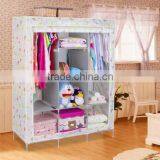 Bedroom Wardrobe Designs India Foldable Canvas Wardrobe With Cover (FH-CS0505 ) thumbnail-5
